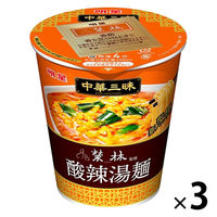 明星食品 中華三昧タテ型 榮林 酸辣湯麺 1セット（3個）