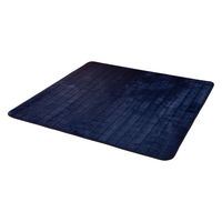 AQUA モフア プレミアムマイクロファイバー キルトラグ 1850×2350mm ネイビー 22055207 1枚（直送品）