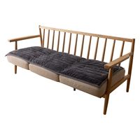 AQUA モフア プレミアムマイクロファイバー ソファパッド 650×2200mm チャコールグレー 50668668 1枚（直送品）