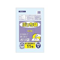王子アドバ ぷっち袋 11号 透明 1ケース(100枚/冊×10冊×10パック) PDN11 1箱(10000枚) 61-6426-13（直送品）
