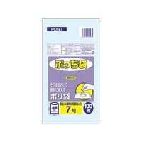 王子アドバ ぷっち袋 7号 透明 1ケース(100枚/冊×10冊×14パック) PDN7 1箱(14000枚) 61-6426-09（直送品）