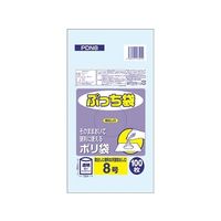 王子アドバ ぷっち袋 8号 透明 1ケース(100枚/冊×10冊×14パック) PDN8 1箱(14000枚) 61-6426-10（直送品）