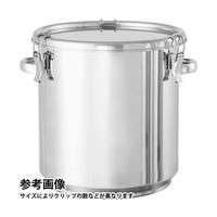 MONOVATE 積み重ね式ステンレス密閉容器 80L φ470×492×1.2mm CTH-STA-47 1個 65-6681-20（直送品）