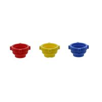 柴田科学 三色カラーキャップ 赤、青、黄 64-3881-09 1式（直送品）
