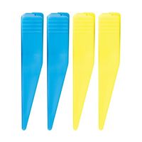 シンワ測定 標尺クリップ 巾60mm用 青・黄 各2個入 74191 1パック(4個) 67-4763-07（直送品）