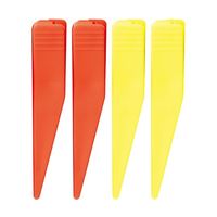 シンワ測定 標尺クリップ 巾60mm用 赤・黄 各2個入 74192 1パック(4個) 67-4763-08（直送品）