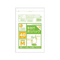 オルディ プラスプラス 手さげポリバッグM 乳白 1ケース(40枚×80パック) PP-TPM-40 1箱(3200枚) 61-6425-64（直送品）