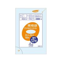 オルディ ポリバッグひも付き規格袋12号 透明 1ケース(100枚/冊×10冊×5パック) LR03-12 1箱(5000枚) 61-6426-48（直送品）