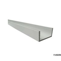 アルインコ アルミチャンネル 25X25X2.0 シルバー艶消し 1m FE218S1 1本 64-5009-21（直送品）