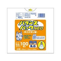 オルディ バランスパックネオ手提袋LL乳白 1ケース(100枚×20パック) BP-NTPLL-100 1箱(2000枚)（直送品）