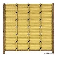 タカショー エコ竹みす垣5型セット 22φ 60角柱 枯焼杉角柱 基本1500 イエロー 11419100 1組（直送品）
