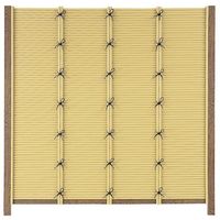 タカショー エコ竹みす垣5型セット 22φ 60角柱 枯焼杉角柱 基本1500 すす竹 11499300 1組（直送品）