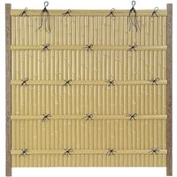 タカショー エバー13型セット（エバー京銘竹/図面竹セット） 60焼角柱 京銘虎竹