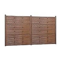 タカショー eーバンブーユニットみす垣パネル・H2200タイプ両面イエロー 18084400 1枚（直送品）