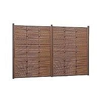 タカショー eーバンブーユニットみす垣パネル・H2600タイプ両面すす竹 18088200 1枚（直送品）