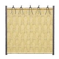 タカショー エバー25型セット(京庵格子セット) 60角真竹角柱 基本1800 (両面) 古竹 20911800 1式（直送品）