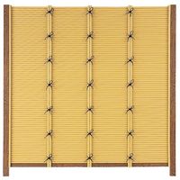 タカショー エコ竹みす垣5型セット 26φ 60角柱 枯焼杉角柱 追加1500 新ゴマ竹 62099900 1組（直送品）