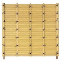 タカショー エコ竹みす垣6型セット 60ブロンズ角柱 26φ 基本1800 新ゴマ竹 62163700 1組（直送品）