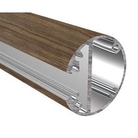 タカショー ビュースルーフェンス用 溝付エンド柱セット H1200タイプ ダークパイン 69243900 1式（直送品）