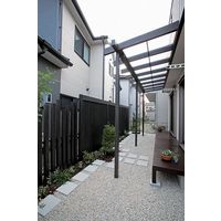 タカショー Jポーチ 壁付 熱線カット 2.5間4尺 京町家かきちゃ(柿茶) 78703600 1組（直送品）