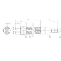 ケンコー・トキナー 2分岐ライトガイド 500mm φ6 FG6B-500S 1個 67-4572-71（直送品）