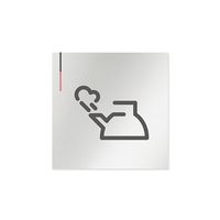 フジタ 室名札 アルミ板150角 会社向け グレーピンク 給湯室 AL-1515 OB-NT1-0120 1枚 64-7729-71（直送品）