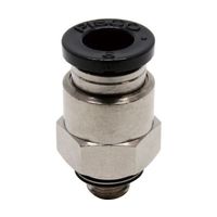 日本ピスコ チューブフィッティング ストレート 適合外径6mm 接続口径M6×1 PC6-M6 1個 61-1907-36（直送品）