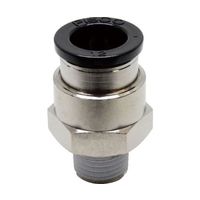 日本ピスコ チューブフィッティング ストレート 適合外径12mm 接続口径R1/4 PC12-02 1個 61-1907-47（直送品）