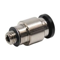 日本ピスコ チューブフィッティング 六角穴付ストレート チューブ6 接続口径M6×1 POC6-M6 1個 61-1907-55（直送品）