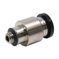 日本ピスコ チューブフィッティング 六角穴付ストレート チューブ6 接続口径M5×0.8 POC6-M5 1個 61-1907-54（直送品）