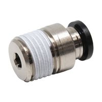 日本ピスコ チューブフィッティング 六角穴付ストレート チューブ6 接続口径R1/4 POC6-02 1個 61-1907-57（直送品）