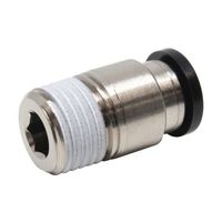 日本ピスコ チューブフィッティング 六角穴付ストレート チューブ8 接続口径R1/4 POC8-02 1個 61-1907-59（直送品）