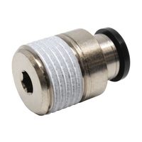 日本ピスコ チューブフィッティング 六角穴付ストレート チューブ10 接続口径R1/2 POC10-04 1個 61-1907-64（直送品）