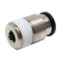 日本ピスコ チューブフィッティング 六角穴付ストレート チューブ12 接続口径R1/2 POC12-04 1個 61-1907-66（直送品）