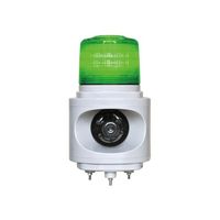 日惠製作所 音声合成報知器付LED回転灯 ニコボイス(緑) AC100V VL12V-100AG 1個 61-9997-35（直送品）