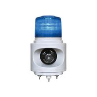 日惠製作所 音声合成報知器付LED回転灯 ニコボイス(青) AC100V VL12V-100AB 1個 61-9997-36（直送品）