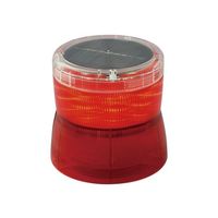 日惠製作所 ソーラー式回転灯 ニコソーラー(赤) バッテリータイプ VM10S-BR 1個 61-9997-41（直送品）