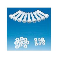 フロン工業 CTFE六角ボルト M5×15mm F-7089-002 1本 61-4393-56（直送品）