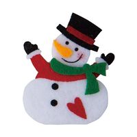 アズワン フェルトクリップ スノーマン 6個セット 65-8118-26 1セット(6個)（直送品）