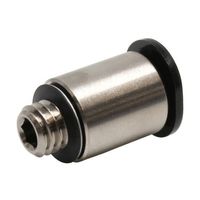 日本ピスコ チューブフィッティングミニ 六角穴付ストレート チューブ6 接続口径M6×1 POC6-M6M 1個 61-1910-38（直送品）