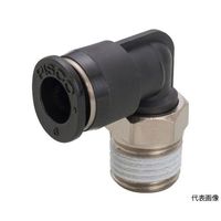 日本ピスコ チューブフィッティング ミニエルボチューブ4ネジR1/4色M PL4-02M 1個 61-1910-46（直送品）