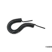 日本ピスコ ナイロンコイリングチューブ チューブ外径8mm 全長10m ブラック NL08-10-B 1本 64-4805-72（直送品）