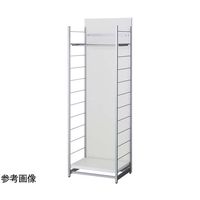 アズワン 間仕切りラック ミラー無し ホワイト W120cm ハンガータイプ 65-8304-86 1セット（直送品）