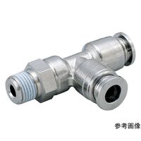 日本ピスコ チューブフィッティング ブラスブランチティ チューブ8 ネジR1/4 ゴムHNBR カバー無 KD8-02-1 1個（直送品）