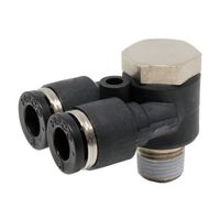 日本ピスコ チューブフィッティング ブランチエイ PA6-01 1個 61-1908-14（直送品）