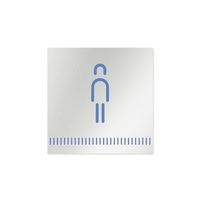 フジタ 室名札 アルミ板150角 病院向け Towelデザイン 男子トイレ2 AL-1515 HB-NT2-0104 1枚（直送品）