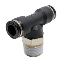 日本ピスコ チューブフィッティング ティー 適合外径10×10mm 接続口径R1/2 PB10-04 1個 61-1908-28（直送品）