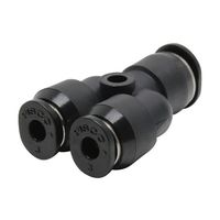 日本ピスコ チューブフィッティングミニタイプ 違径ユニオンワイ 6×3 PW6-3M 1個 61-1910-73（直送品）