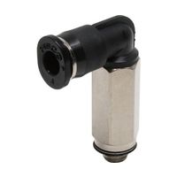 日本ピスコ チューブフィッティングミニ ロングエルボ チューブ4 接続口径M5×0.8 PLL4-M5M 1個 61-1910-78（直送品）