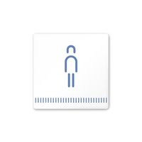 フジタ 室名札 白マットアクリル150角 病院向け Towelデザイン 男子トイレ2 AC-1515 HA-NT2-0104 1枚（直送品）